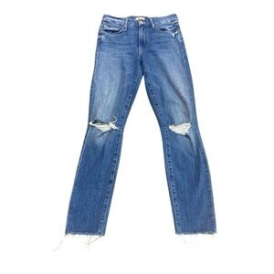 Mother The Looker Ankle Fray Not Cut & Pasted Sz 25